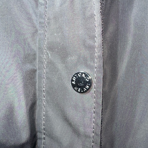 Antonio Melani‎ Velvet Trim Hood Windbreaker Size Large Black - Picture 4 of 5